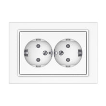 VILMA QR1000 double socket, white