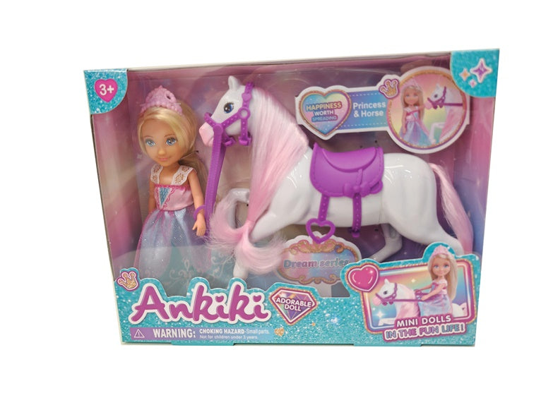 Lalka Ankiki z koniem 606038, 13 cm