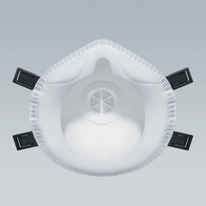 Respirator, with valve, Uvex, white, Universal