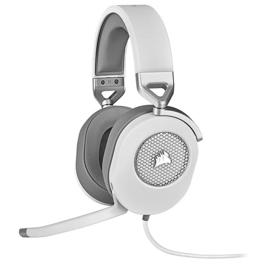 Žaidimų ausinės Corsair HS65 Surround, baltos