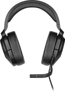 Žaidimų ausinės su lankeliu Corsair HS55, juodos