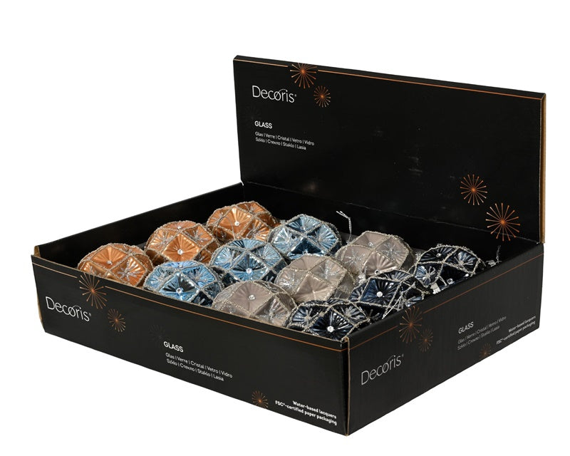 Eglutės žaisliukas Decoris Diamond, įvairių spalvų, stiklas