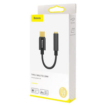 Adapteris Baseus USB-C to 3.5mm USB C, 3.5mm 0.05 m, juoda
