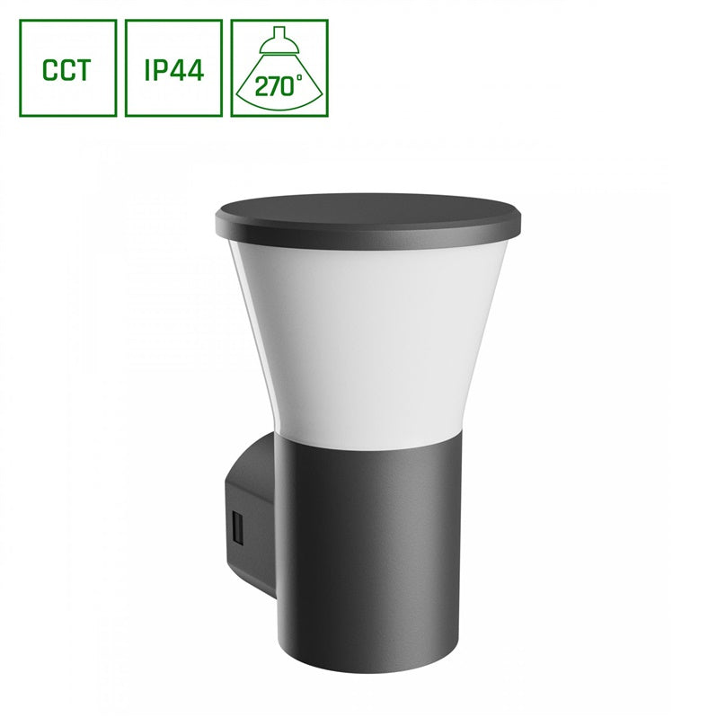 Outdoor post light 6W GU10 CCT 450lm IP44 black