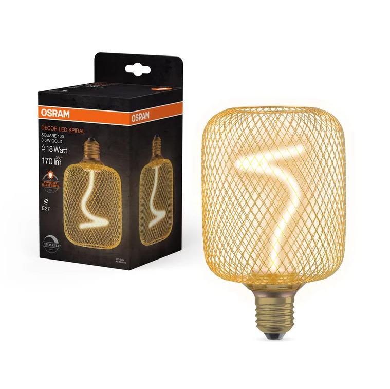 Osram LED Bulb, E27, 3.5W, 170lm, 1800K, DIM