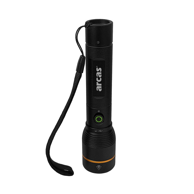 Handheld Flashlight 10W 1000LM Rechargeable IP44 USBC