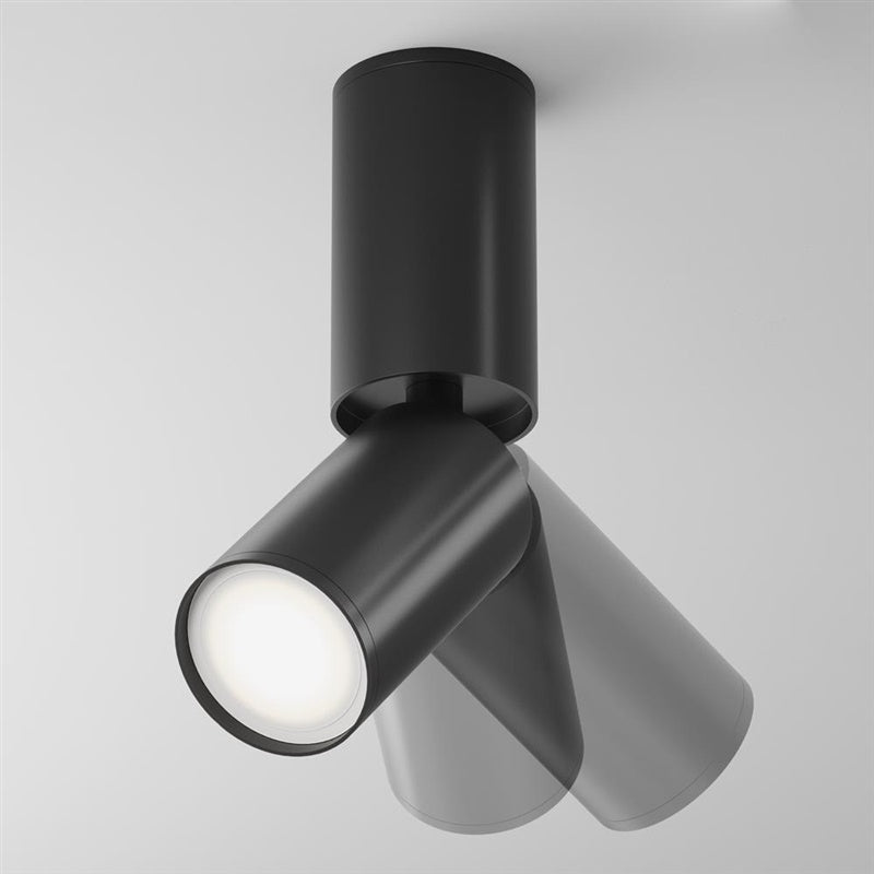 Ceiling light Maytoni Focus S, GU10, 10 W, black
