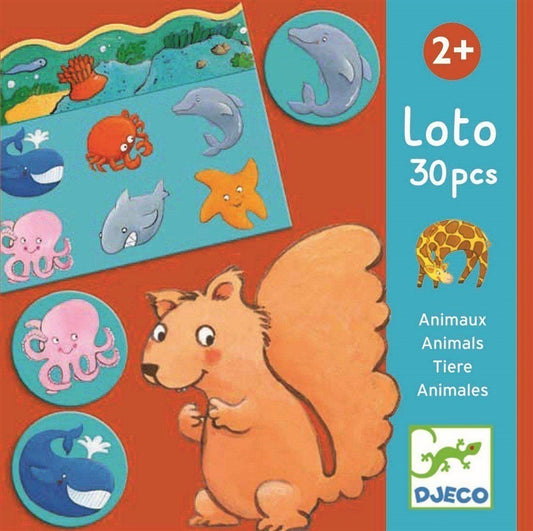 Gra planszowa Djeco Lotto Animals DJ08120, EN