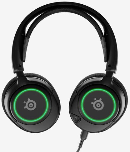 Przewodowe słuchawki gamingowe Steelseries Arctis Nova 3, czarne
