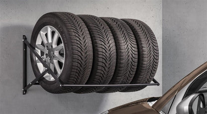 Laikiklis padangoms Dolle Tire Up, 105 x 65 x 50 cm, juodas