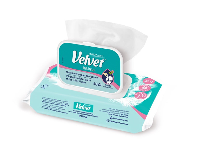 PAPIER TOAL. WILGOTNY VELVET INTIMA 48SZT.