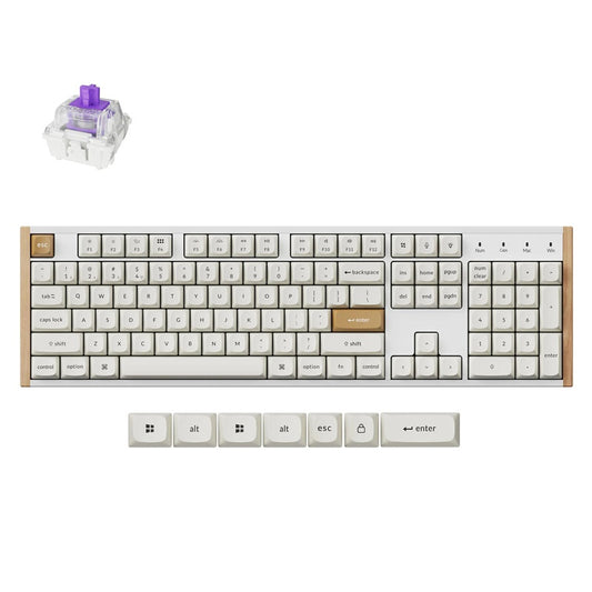 Klaviatūra Keychron K10 HE special, EN, juoda spalva.