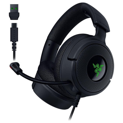 Laidinės žaidimų ausinės Razer Kraken V4 X, juodos
