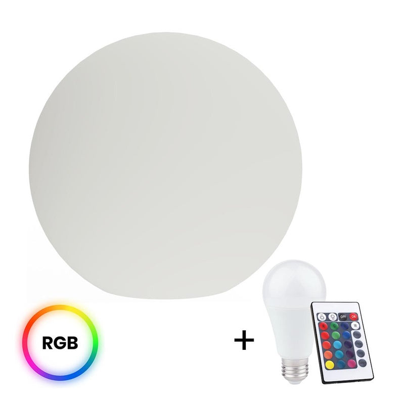 Outdoor lamp 10W E27 IP44 D60+RGB LED