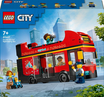 Konstr LEGO City Raudonas dviaukštis apžvalgos autobus 60407