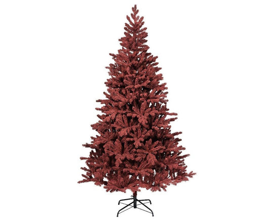 Artificial Christmas Tree Red, 210 cm