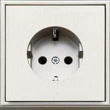 Socket LIREGUS MODERN, earthed, champagne colour