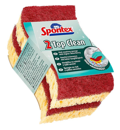 Exfoliating sponges Spontex Top Clean, 2 pcs.