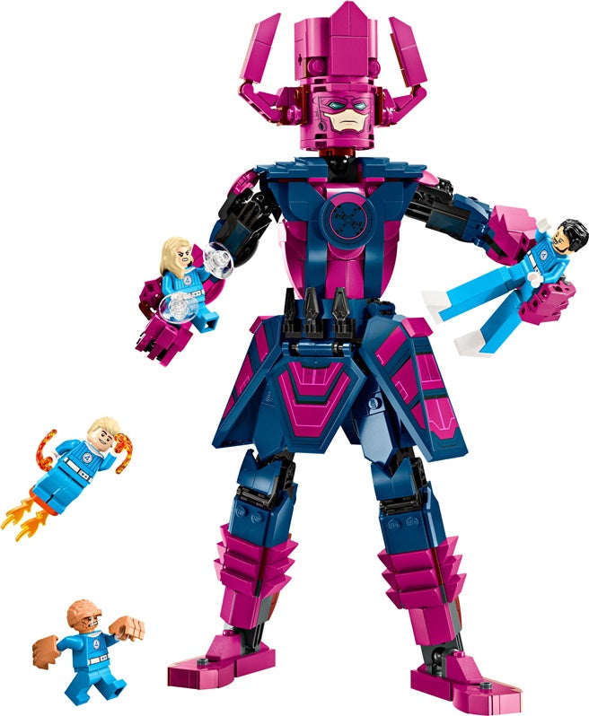 LEGO® Marvel Fantastyczna Czwórka kontra figurka Galactusa do zbudowania