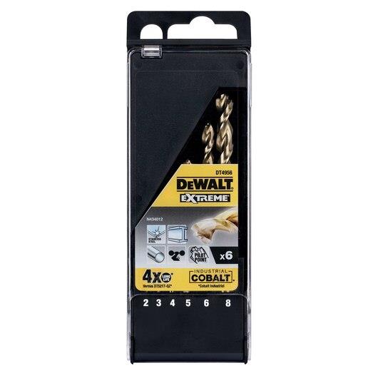 Metalo grąžtų komplektas DeWalt DT4956-QZ; 2-8 mm 6 vnt