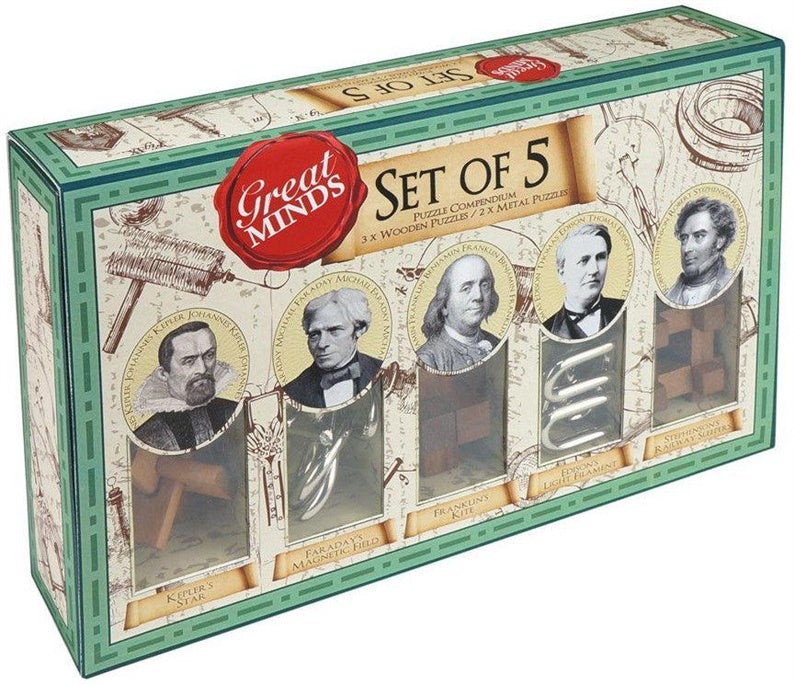 Board Game Brain Games Great Minds Set of 5