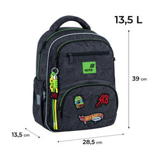 Plecak szkolny HW26-773M, czarny, 28,5x13,5x39 cm