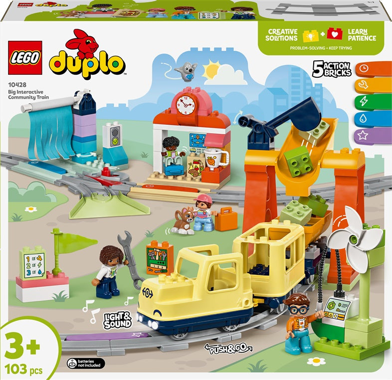 Zabawka konstrukcyjna LEGO® Duplo Interaktywny pociąg społecznościowy 10428