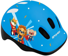 Helmet for children Spokey Fun, blue/black, 52-56 cm