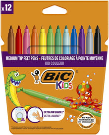 Flamastry Bic Kids Couleur, jednostronne, 12 szt.