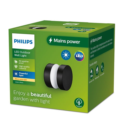 Lampa LED PHILIPS LAVEN 929003362401, 6 W, IP44, czarna