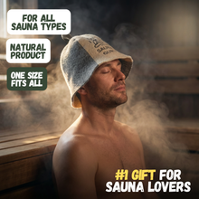 Czapka do sauny „Sauna Guru” 100% wełna