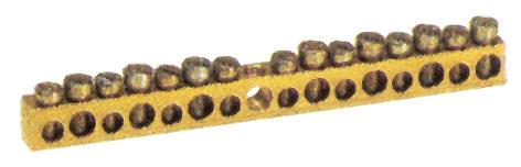 Connecting block Technova 1004.3, 2x16+8x10 mm², brass