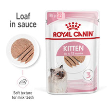 ROYAL CANIN KITTEN Loaf in Sauce - Drėgnas Pašaras Kačiukams Paštetas 12x85g