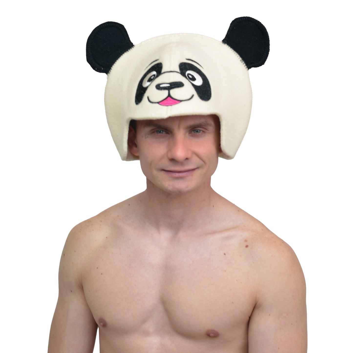 Sauna Hat 'Panda' 100% Wool