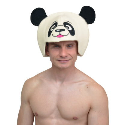 Sauna Hat 'Panda' 100% Wool