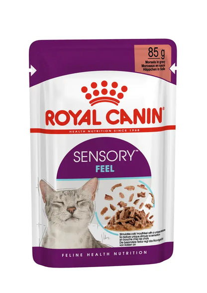 ROYAL CANIN SENSORY™ FEEL Morsels in Gravy - Wet Food for Adult Cats 12x85g