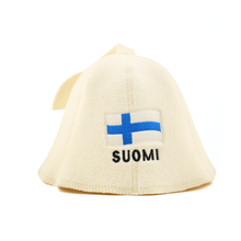 Sauna Hat ‘FLAGS’, 100% Wool