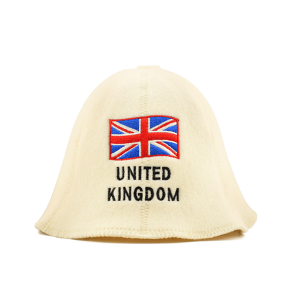 Sauna Hat ‘FLAGS’, 100% Wool