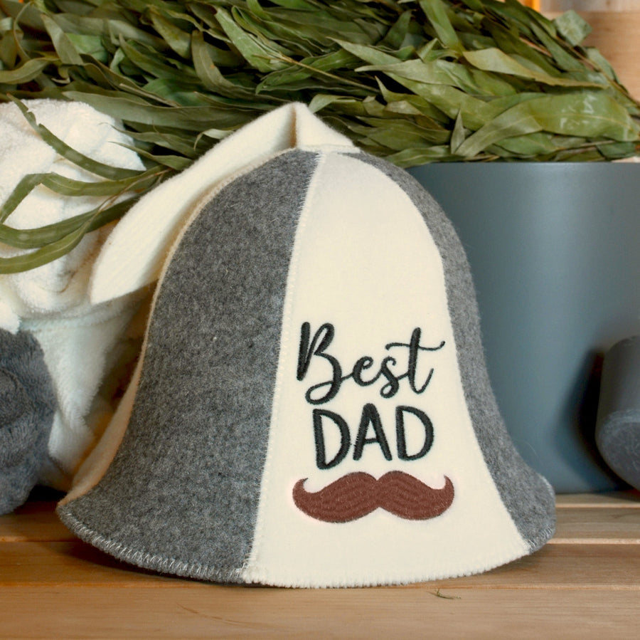 Best Dad Wool Sauna Hat | Premium Sauna Gift