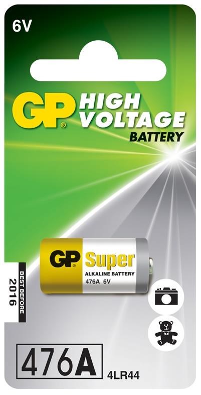Элемент питания GP SUPER ALKALINE 4LR44, 6V