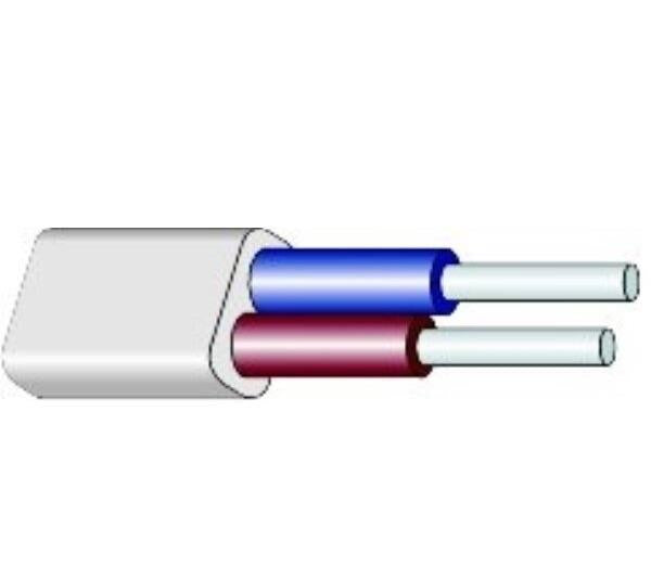 Kabel Lietkabelis AVVG, 2 x 4 mm², biały