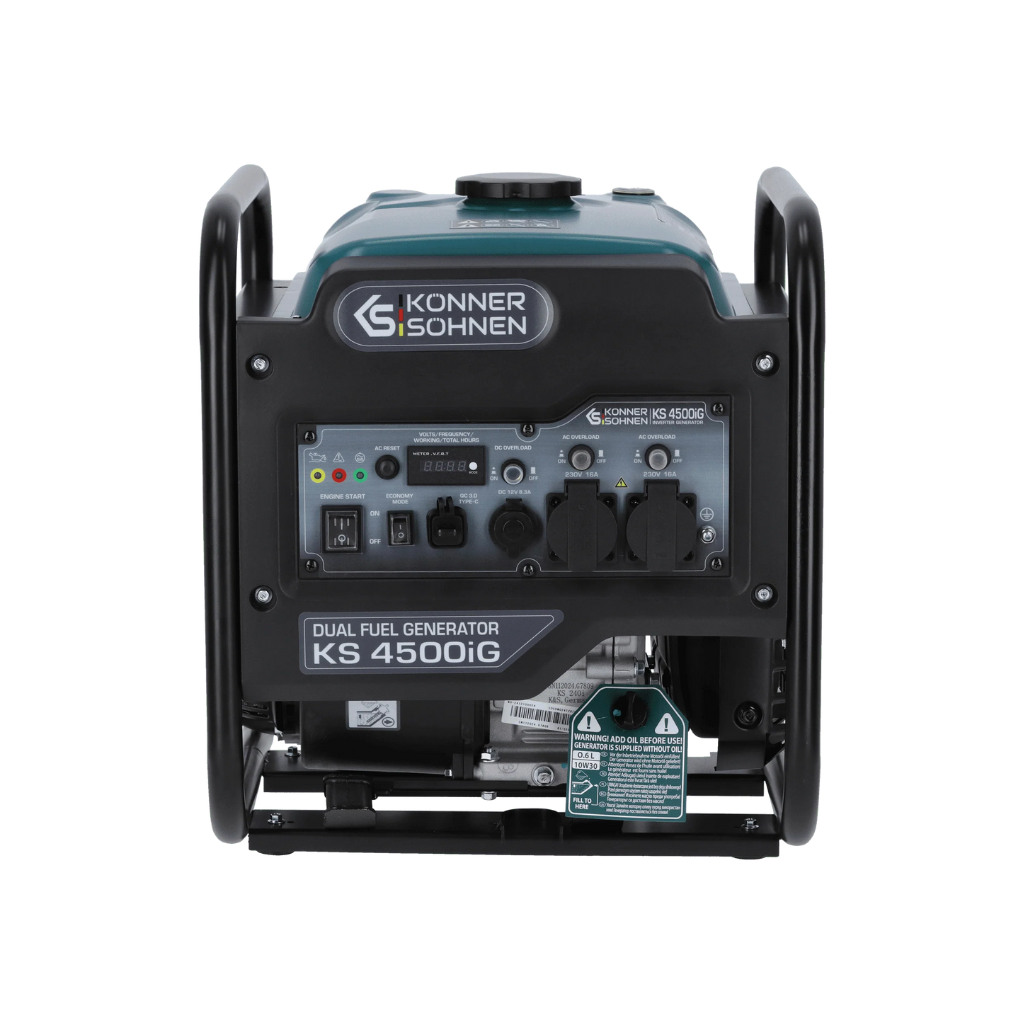 Inverterinis generatorius LPG/benzinas 4500W, KS 4500iG KONNER & SOHNEN