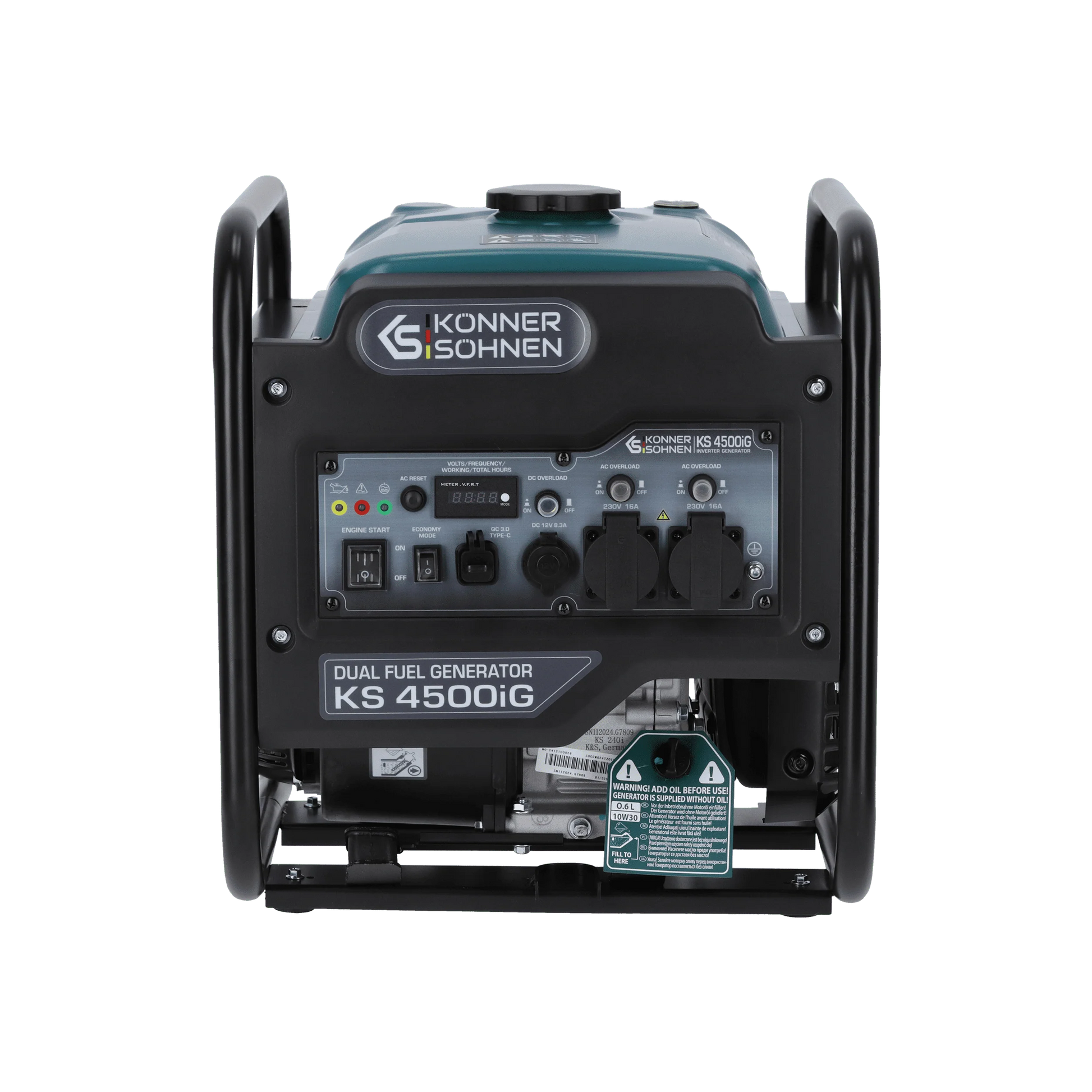 Inverterinis generatorius LPG/benzinas 4500W, KS 4500iG KONNER & SOHNEN