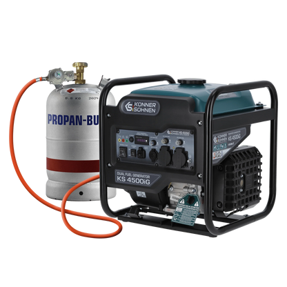 Inverterinis generatorius LPG/benzinas 4500W, KS 4500iG KONNER & SOHNEN