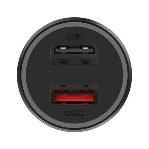 Xiaomi Mi automobilinis įkroviklis 37 W Dual USB GDS4147GL, juoda spalva