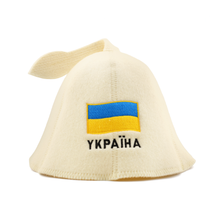Sauna Hat ‘FLAGS’, 100% Wool
