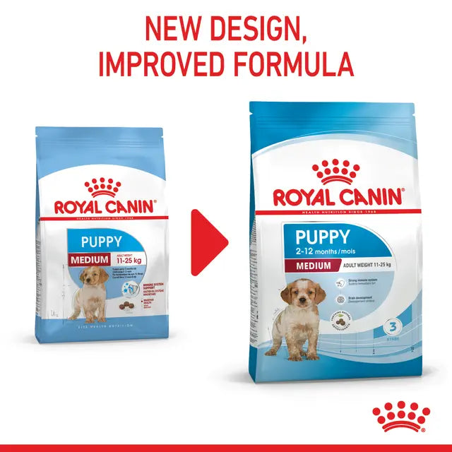 Royal Canin Puppy Medium sausas pašaras - Vidutinių veislių šuniukams