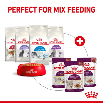 ROYAL CANIN SENSORY™ FEEL Morsels in Gravy - Wet Food for Adult Cats 12x85g