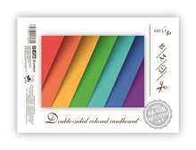 Colored double-sided cardboard SMLT, A4, 8 sheets