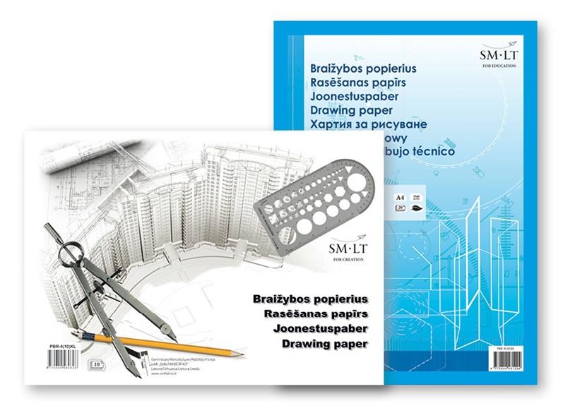 Braižybos popierius SMLT, A4, 20 lapų